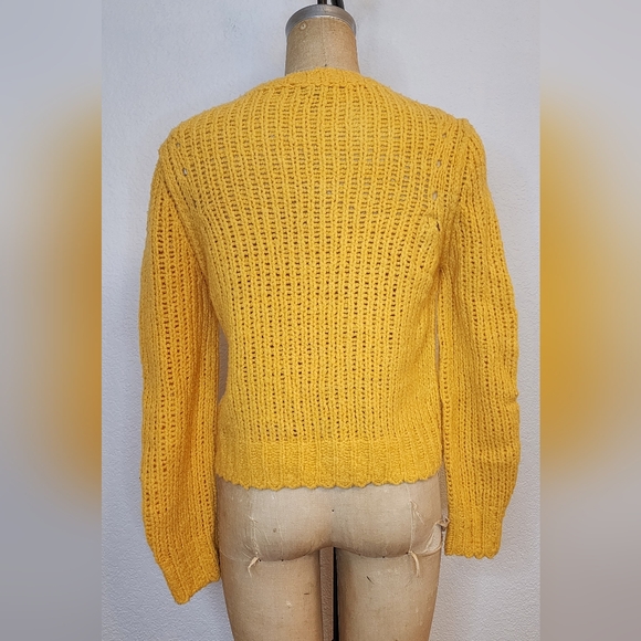 Rag & Bone Mustard Wool Arizona Crew Sweater - Picture 10 of 12